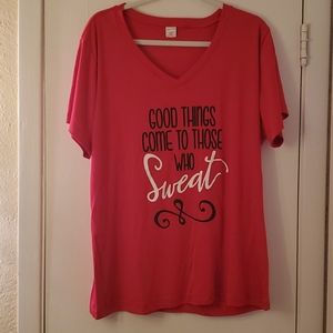 Fitness Connection Athletic pink t-shirt👕💪🏋‍♂️🏋‍♀️